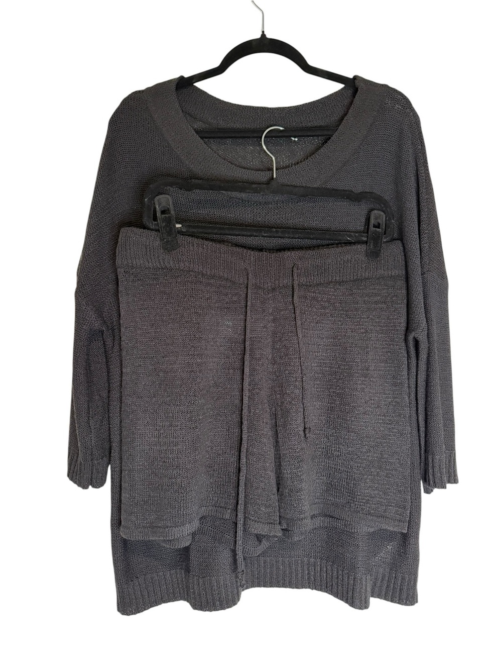 Amazon Cozy Black Knit Women's Sweater Set